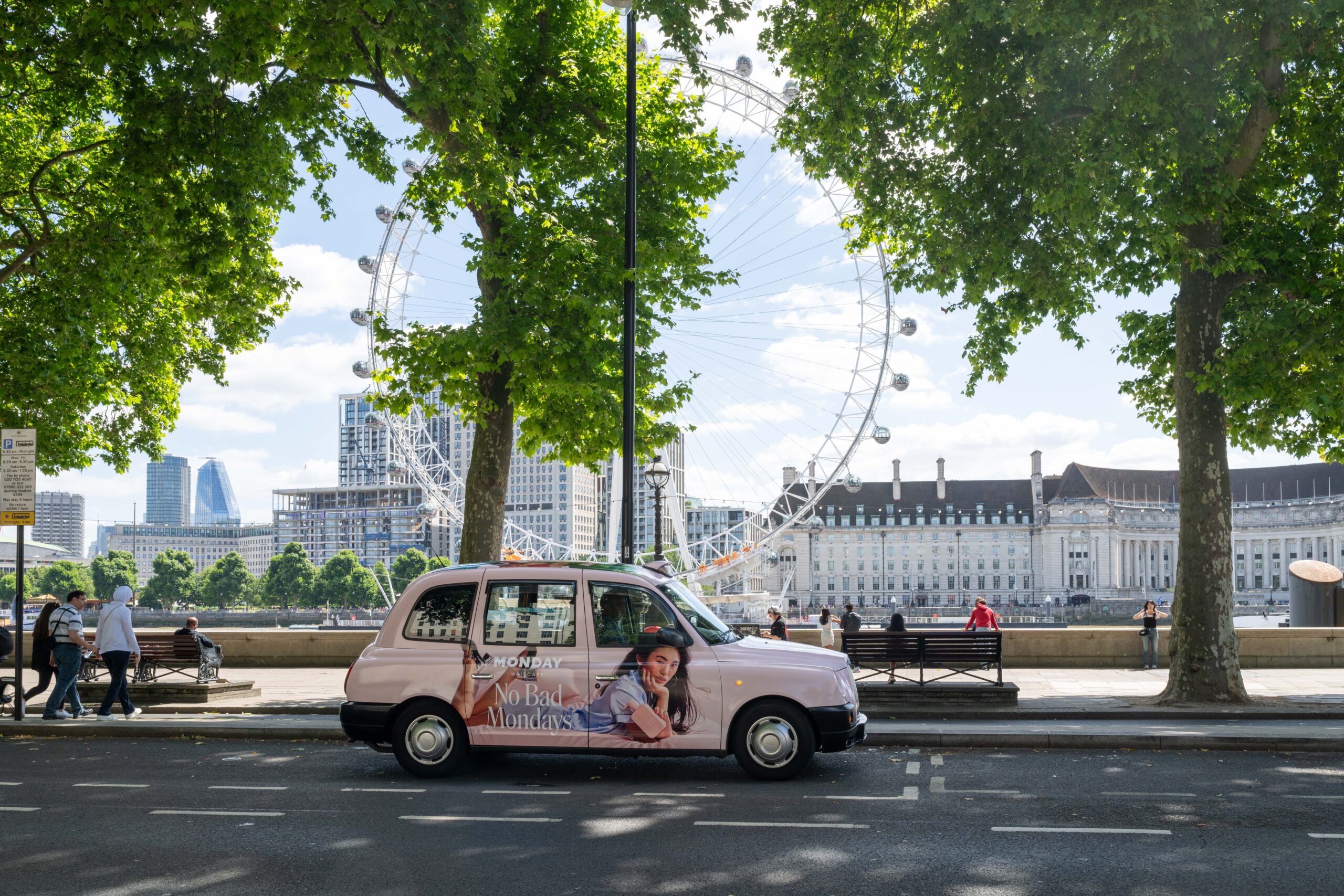 OOH Taxi Advertising Example in London