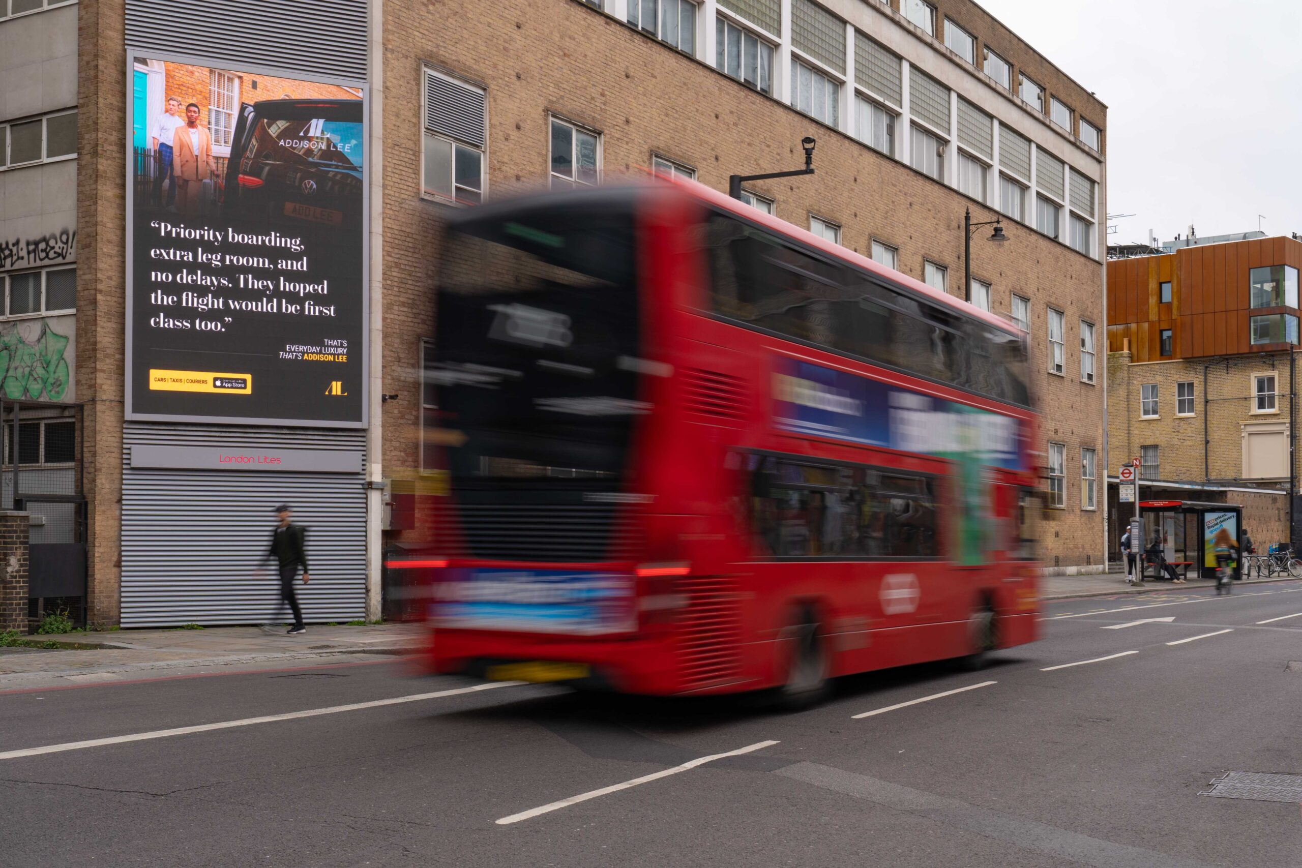 Addison Lee OOH Campaign in Shoreditch