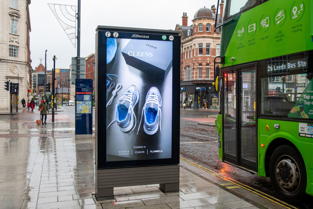 Leeds Black Friday OOH Advertising Example - Excite Out Of Home Cleens OOH advertiisng campaign for Black Friday in Leeds