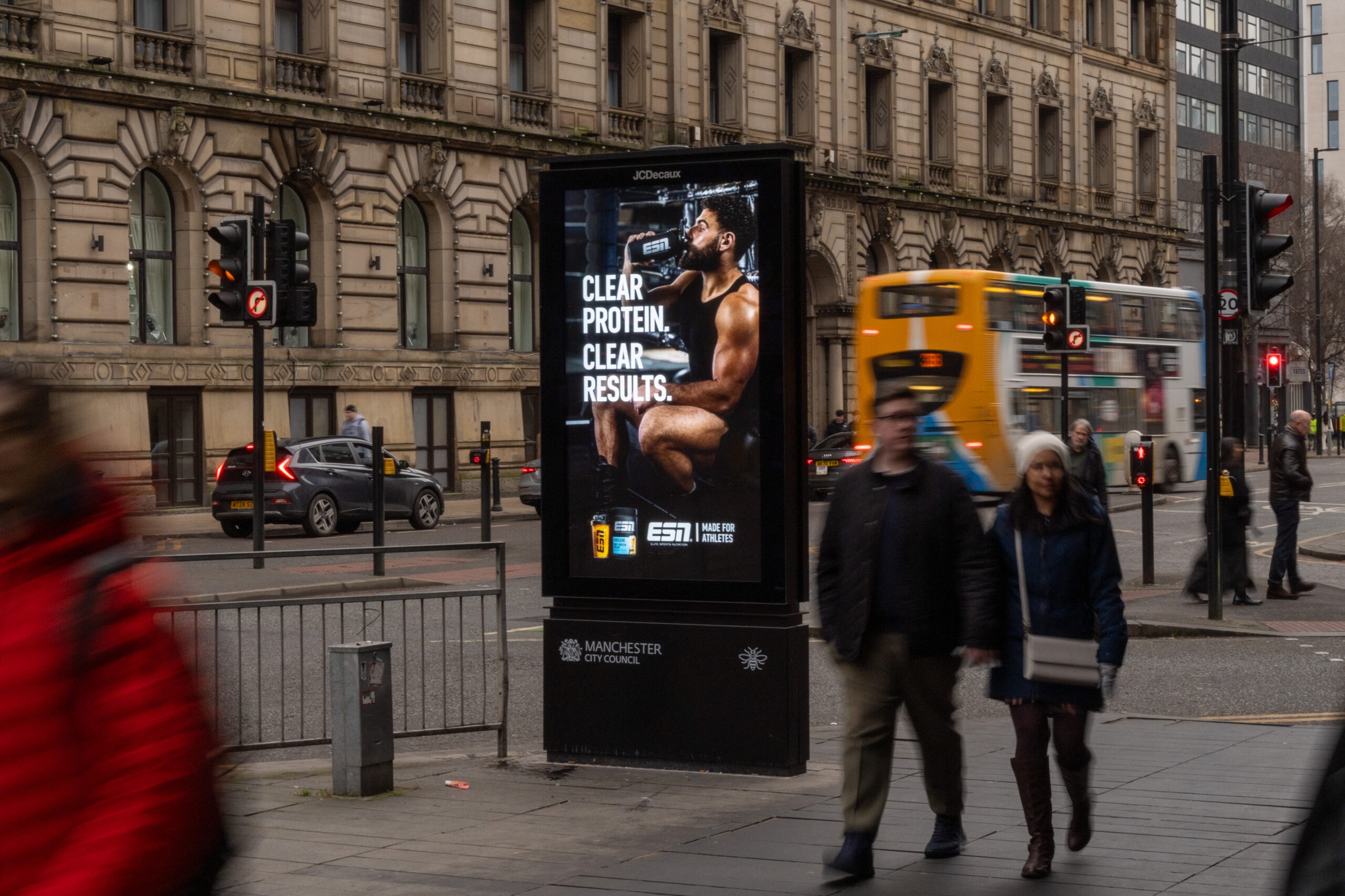 Manchester Bus Stop Advertising - Excite Out Of Home Digital bus stop advertising in Manchester.