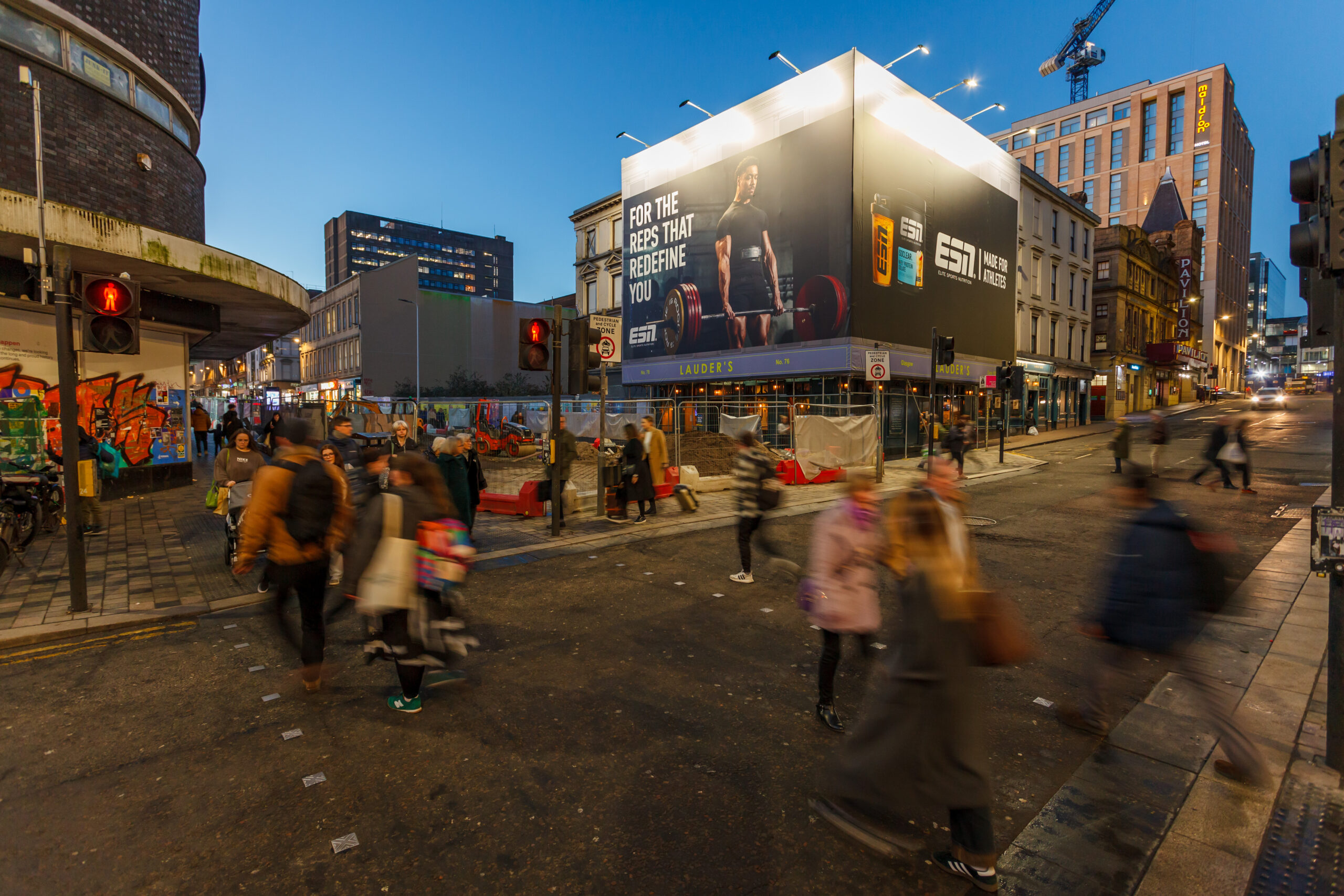 Glasgow Sauchiehall Street Banner Advertising - Excite Out Of Home Glasgow Sauchiehall Street Banner Advertising