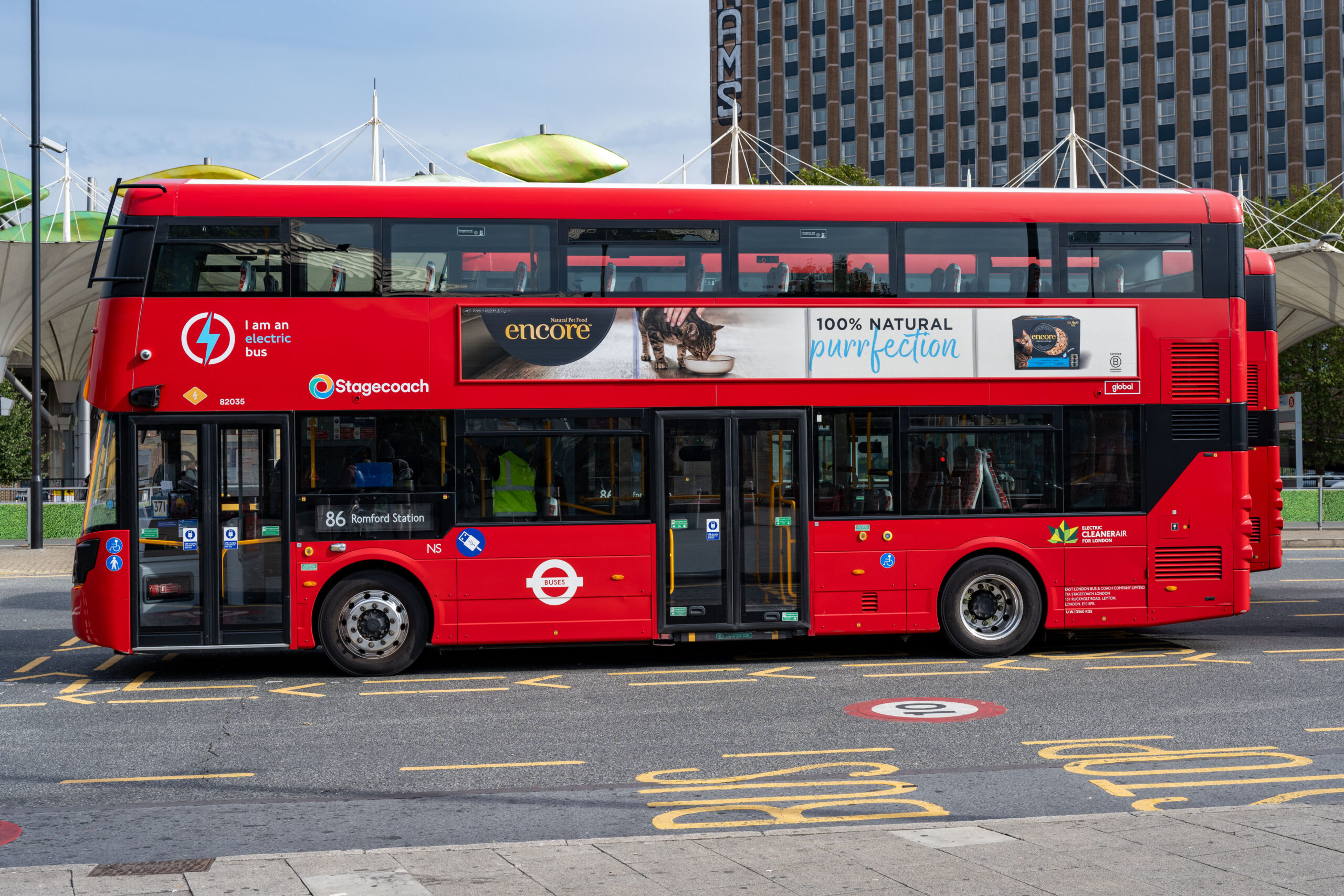 London Bus Advertising - Excite Out Of Home An example of bus advertising on London buses.