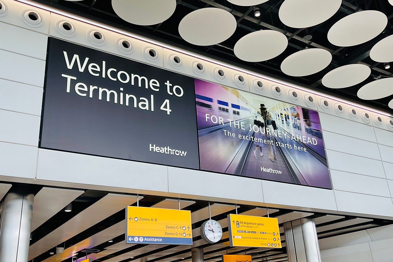 Heathrow Terminal 4 Advertising - Excite Out Of Home Heathrow Terminal 4 Advertising