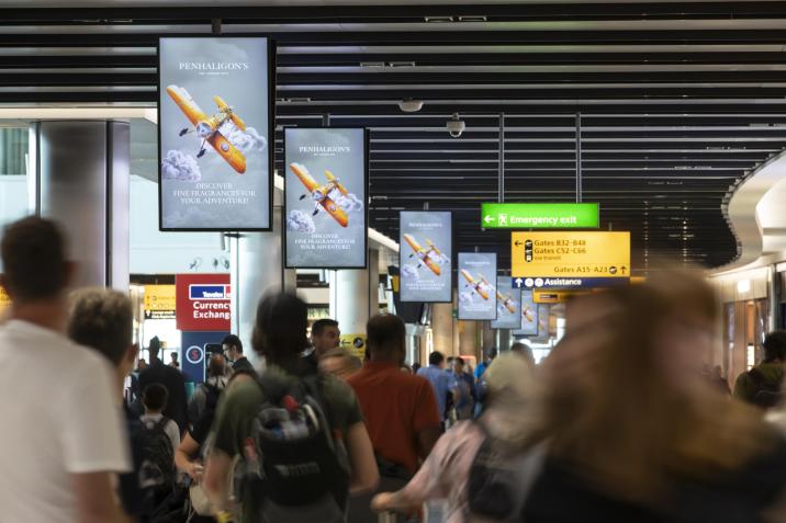 Heathrow DAPs - Excite Out Of Home Example of the digital out of home advertising available at Heathrow airport.