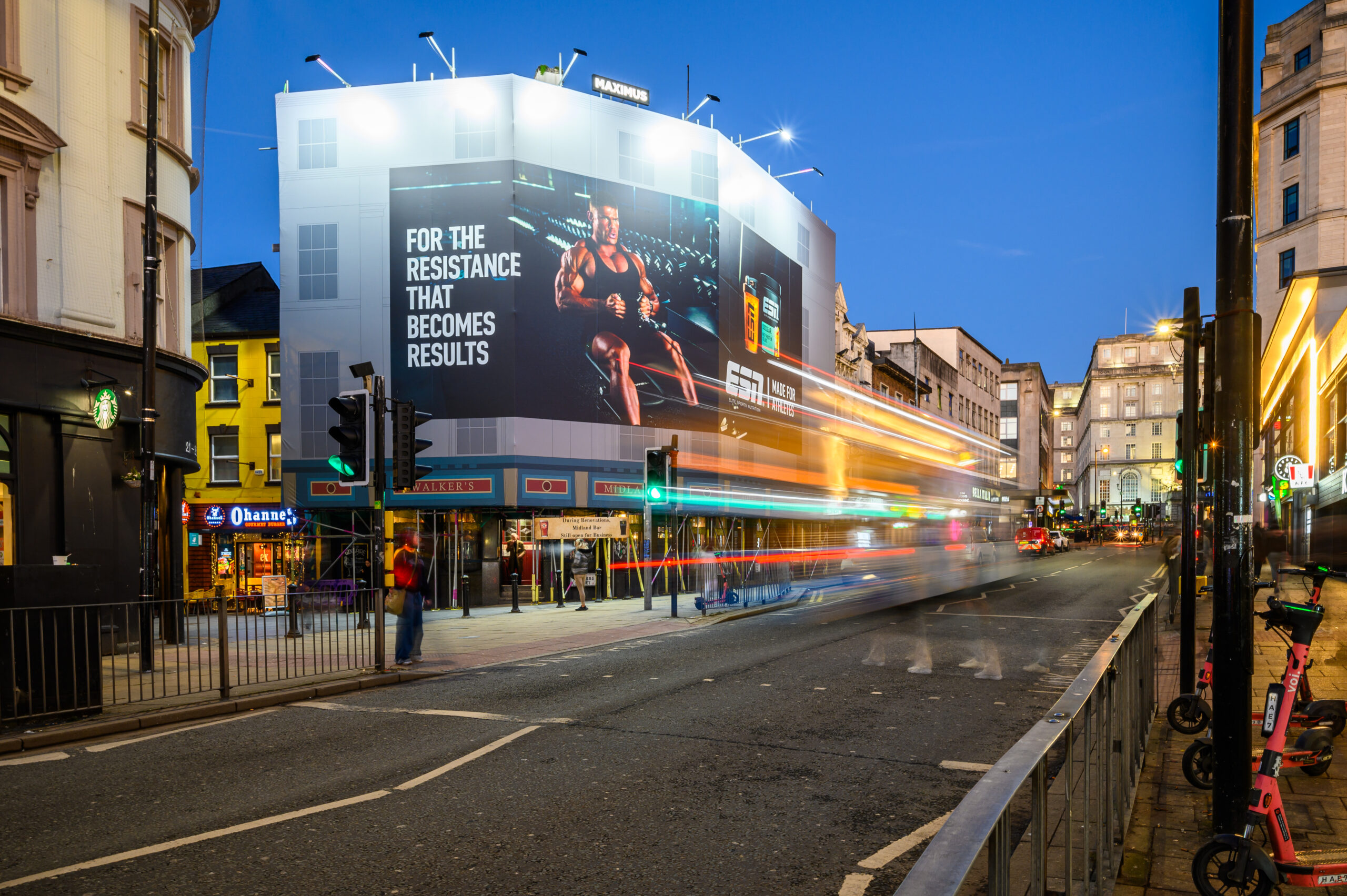 Liverpool Central Banner Advertising - Excite Out Of Home Liverpool Central Banner Advertising