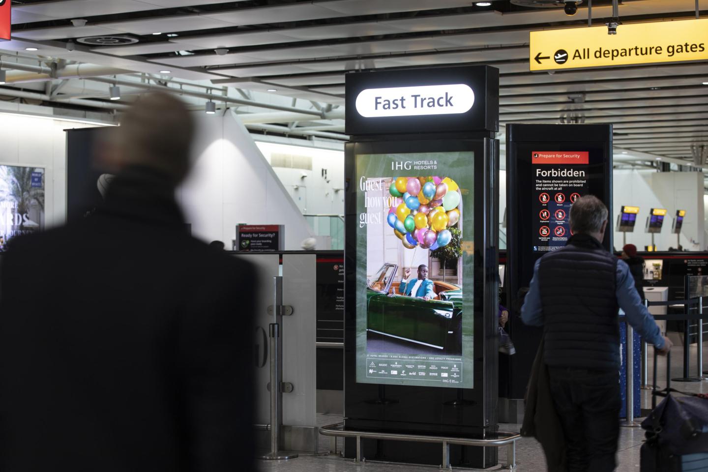London Heathrow Airport Advertising - Excite Out Of Home An example of the advertising opportunities available at London Heathrow airport.