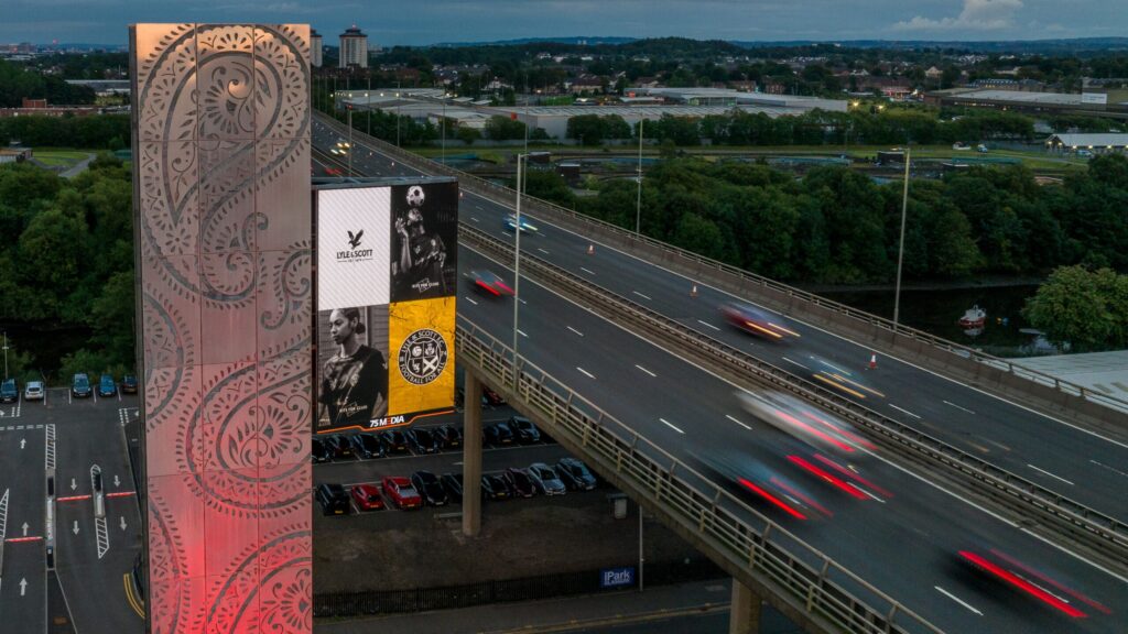 Glasgow Digital Billboard Advertising M8 - Excite Out Of Home