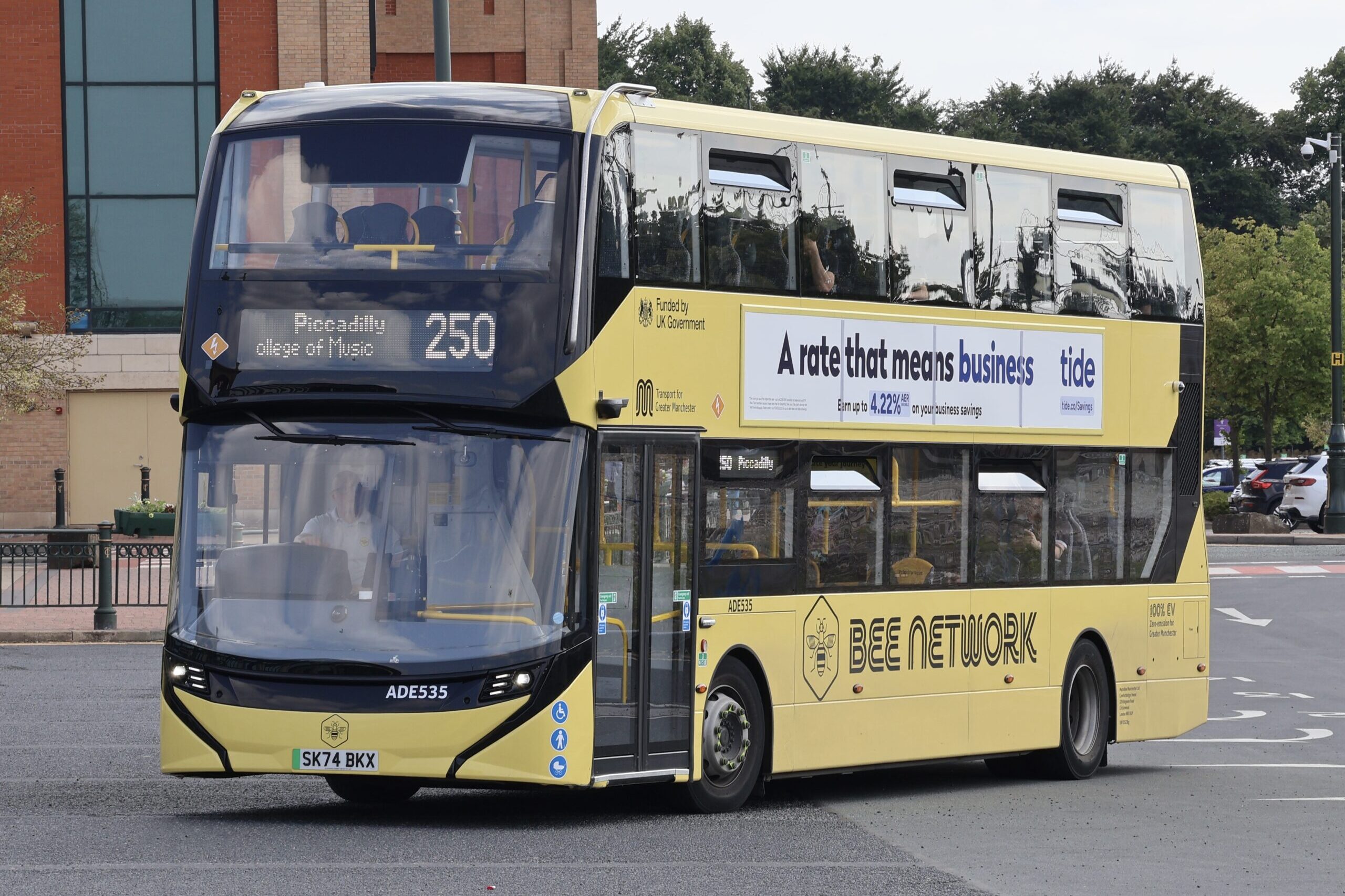 Manchester Bus Advertising example using Supersides