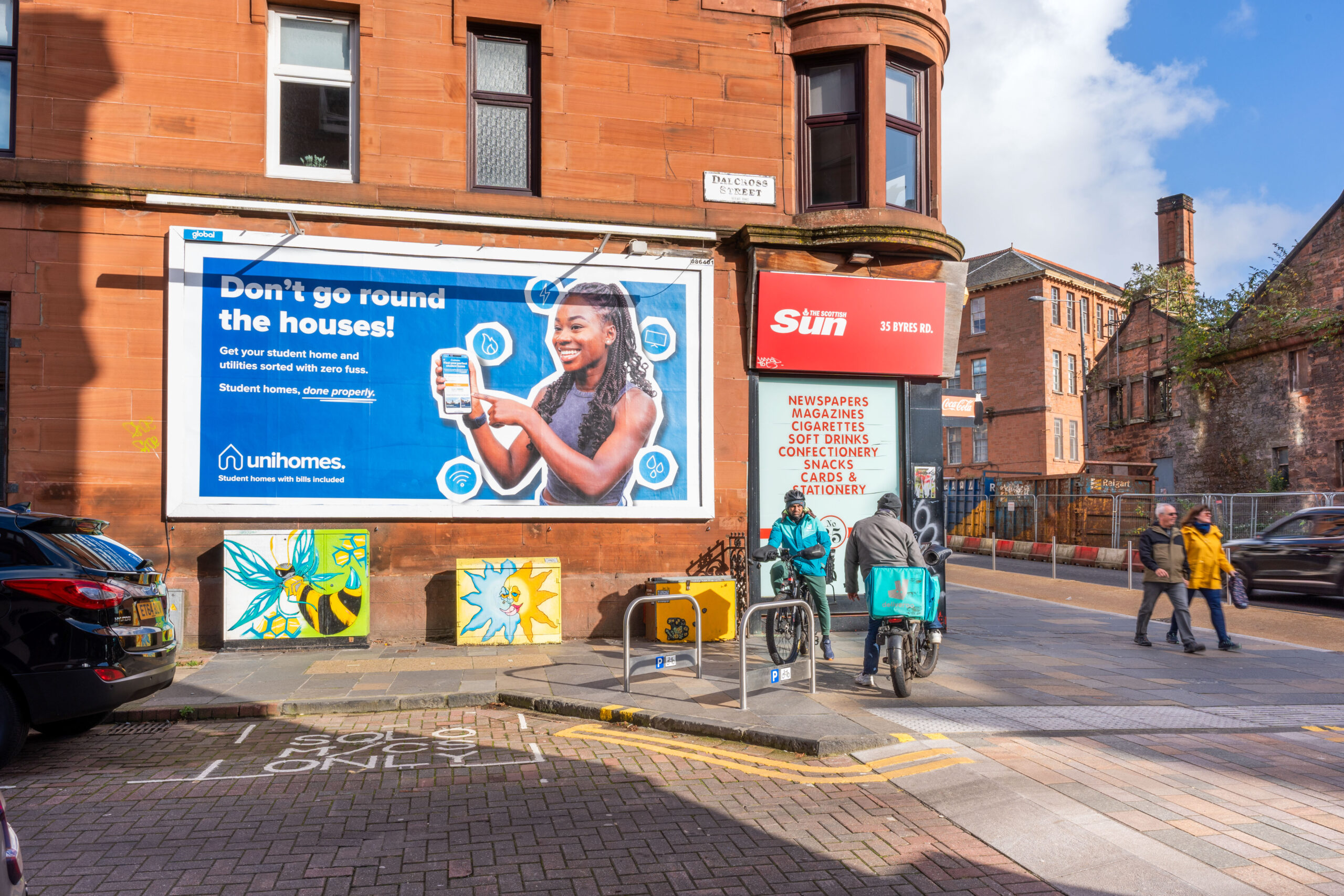 Glasgow Paper Billboard Advertising - Excite Out Of Home