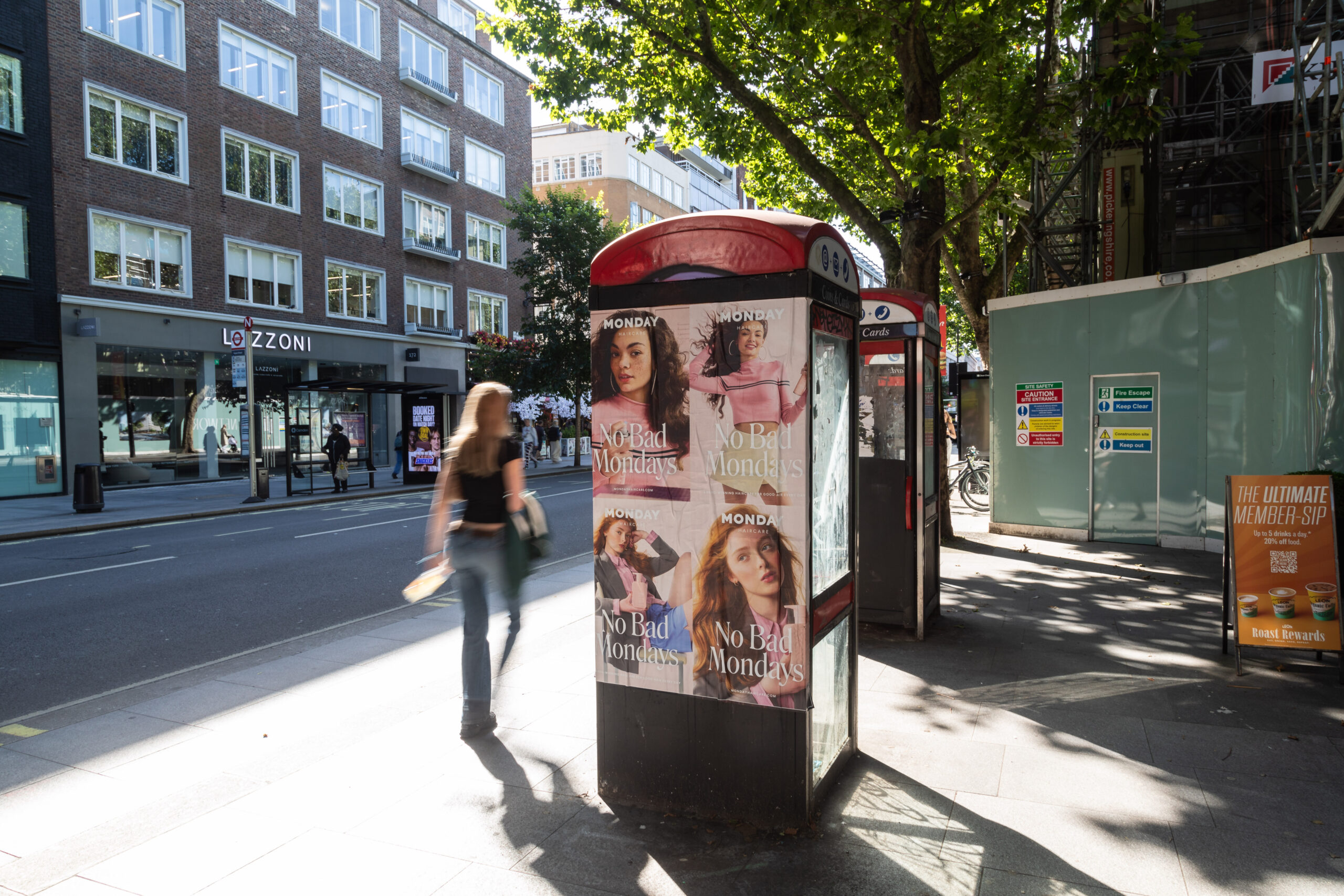 Beauty brand flyposting