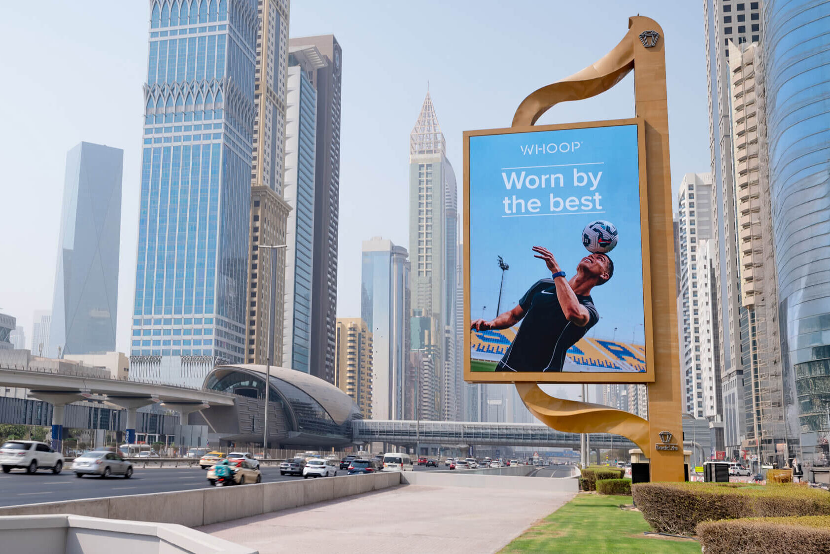 Large format billboard advertising in Dubai city centre