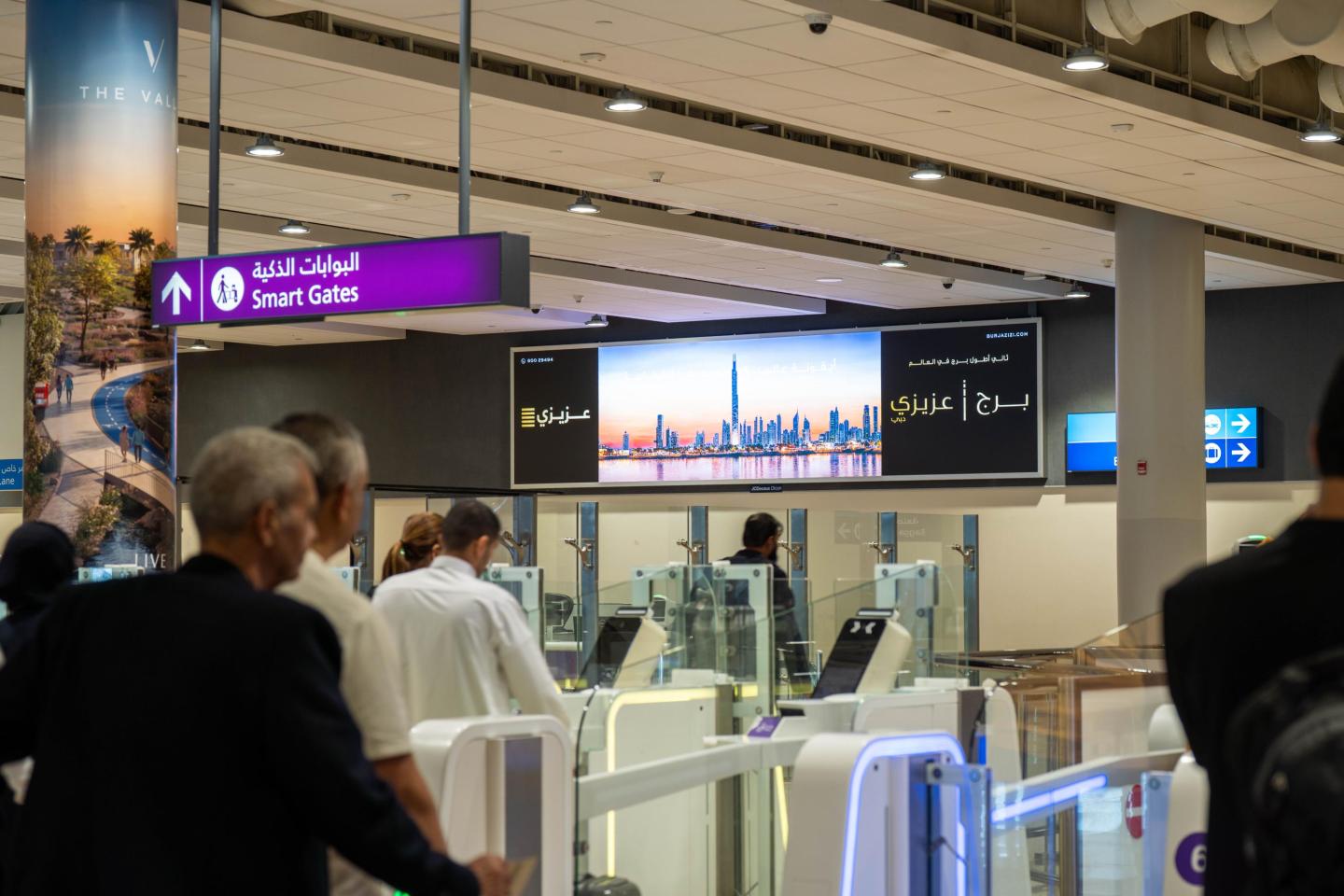 Out of home advertising inside Dubai International Airport