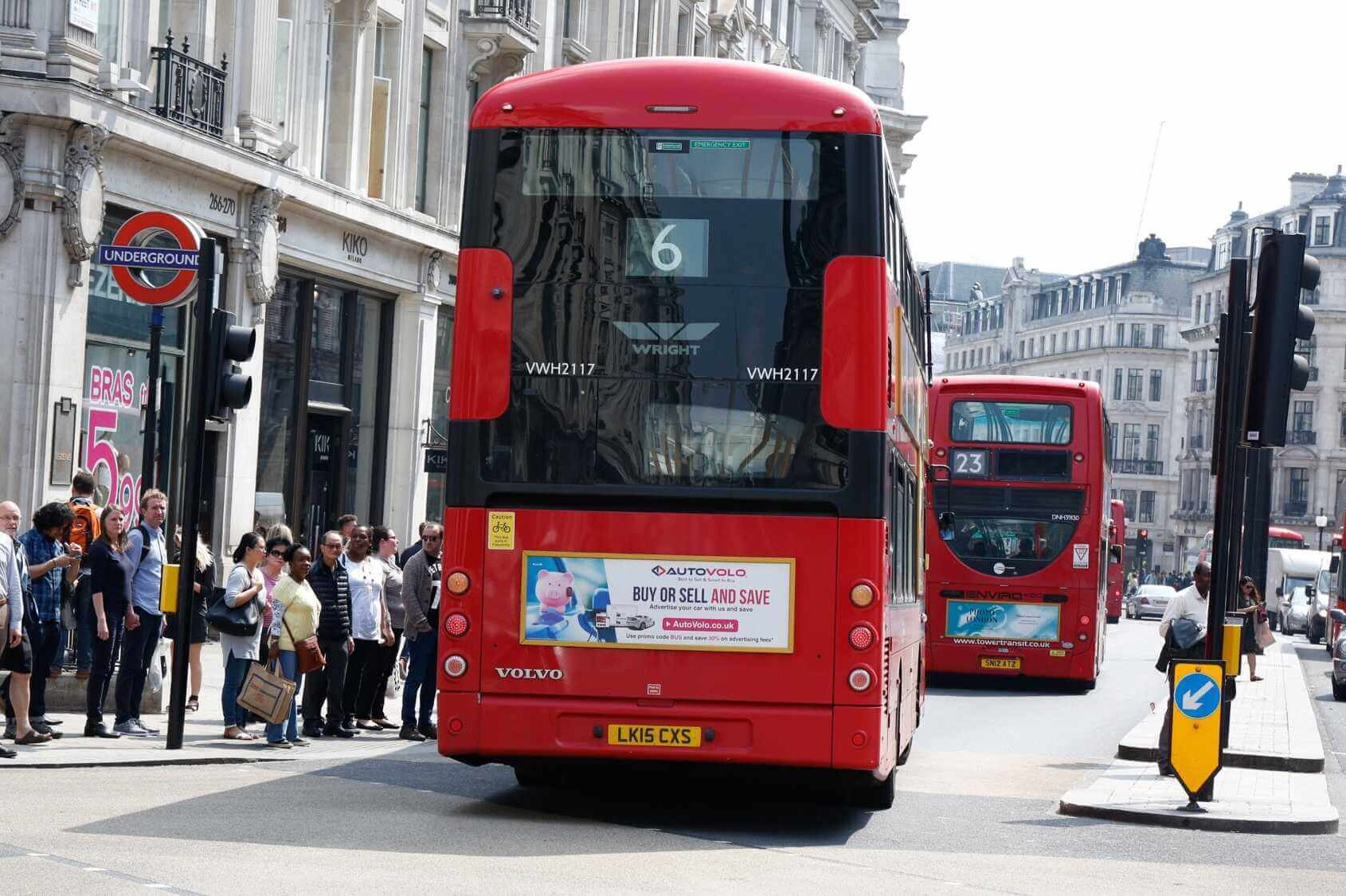 Bus Rear Advertising London