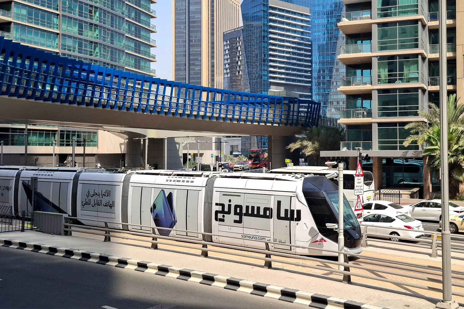 Outdoor advertising placements in Dubai Marina
