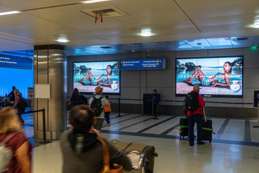 Outdoor advertising along major transport corridors near LAX