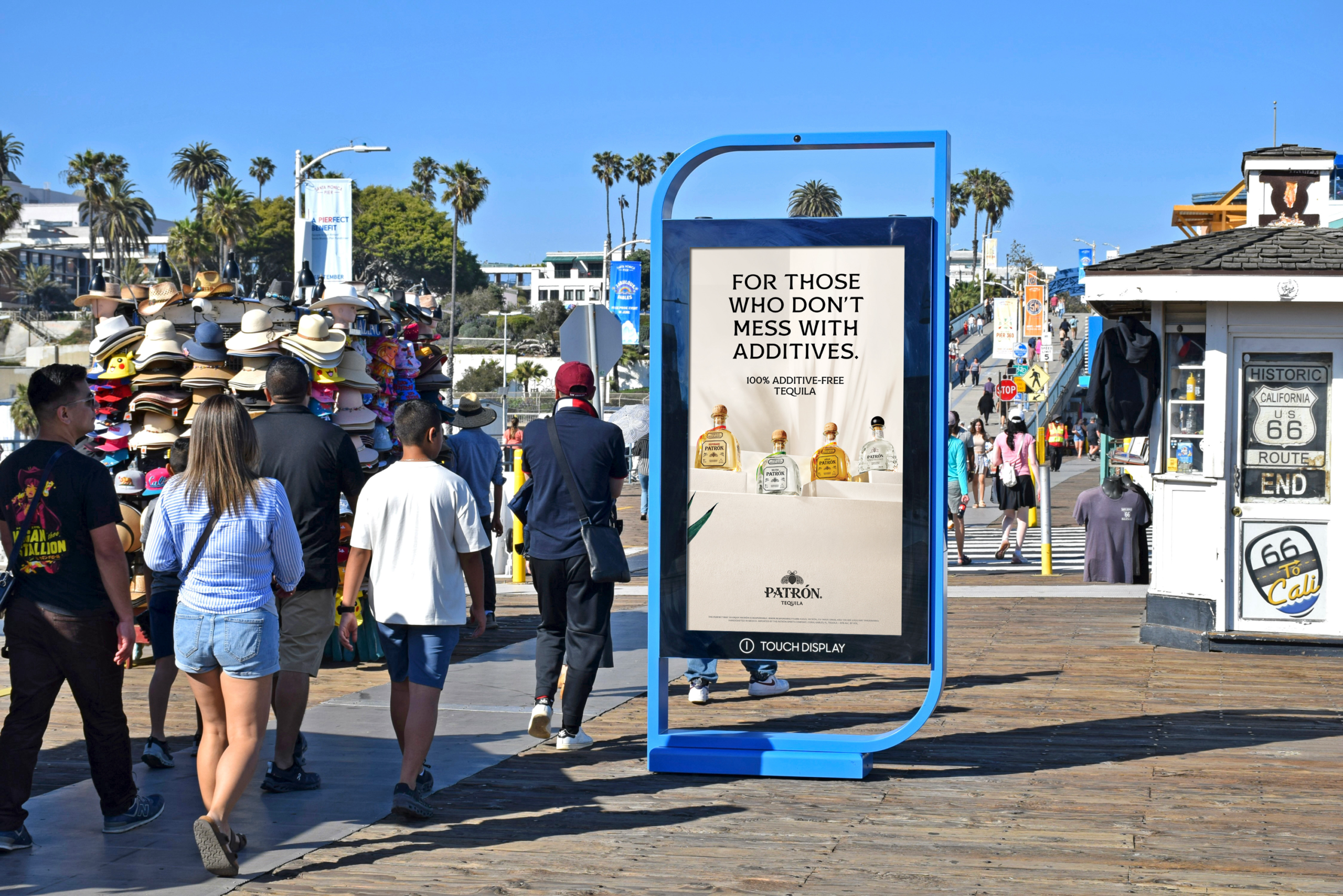 Street-level outdoor advertising in Santa Monica and Venice