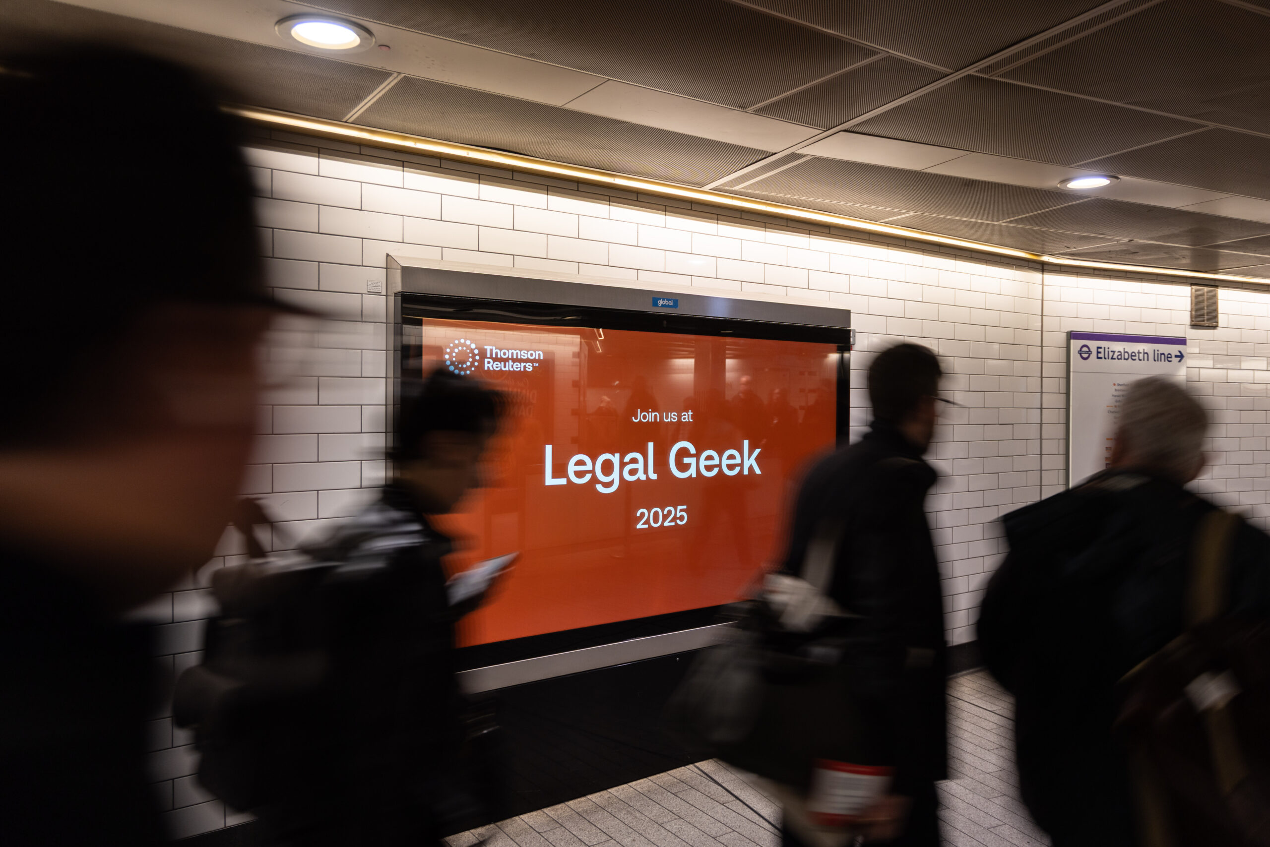 London Underground Tube advertising campaign across multiple stations