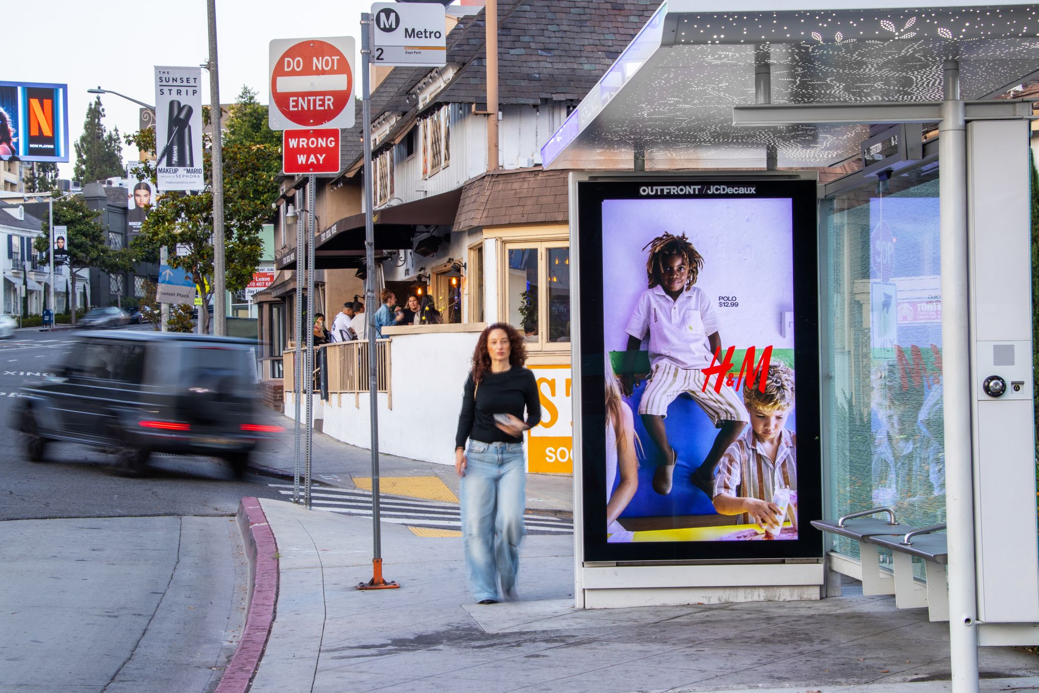 Billboard advertising on the Sunset Strip in West Hollywood