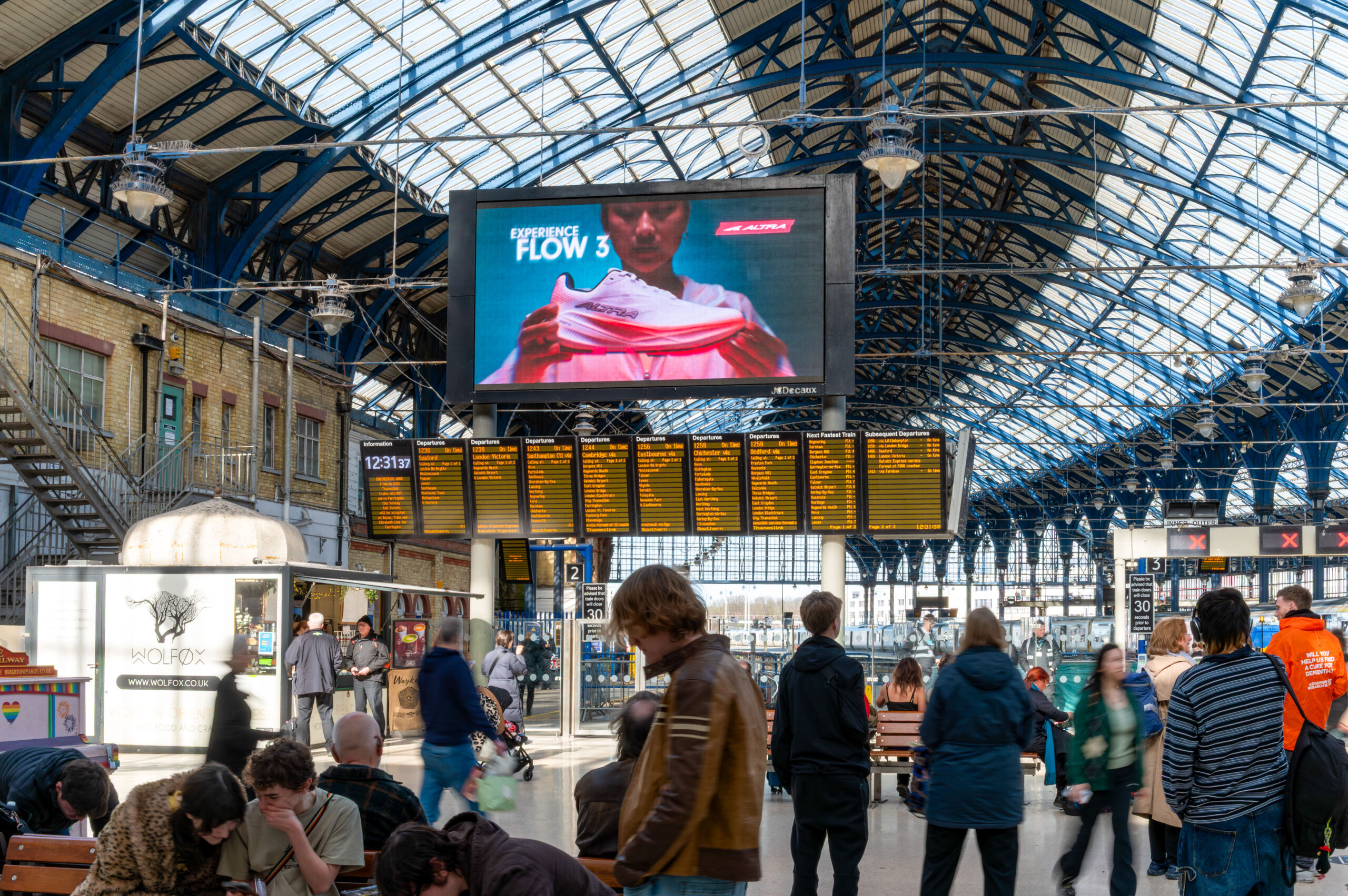 Altra Running Brighton Train Station Advertising