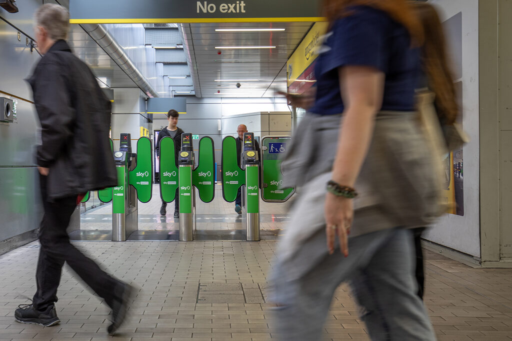 Sky Ticket Gate Advertising