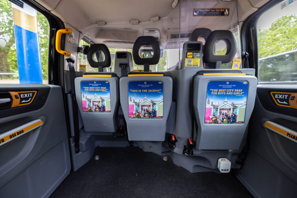 Taxi Tip-Seat Advertising Example