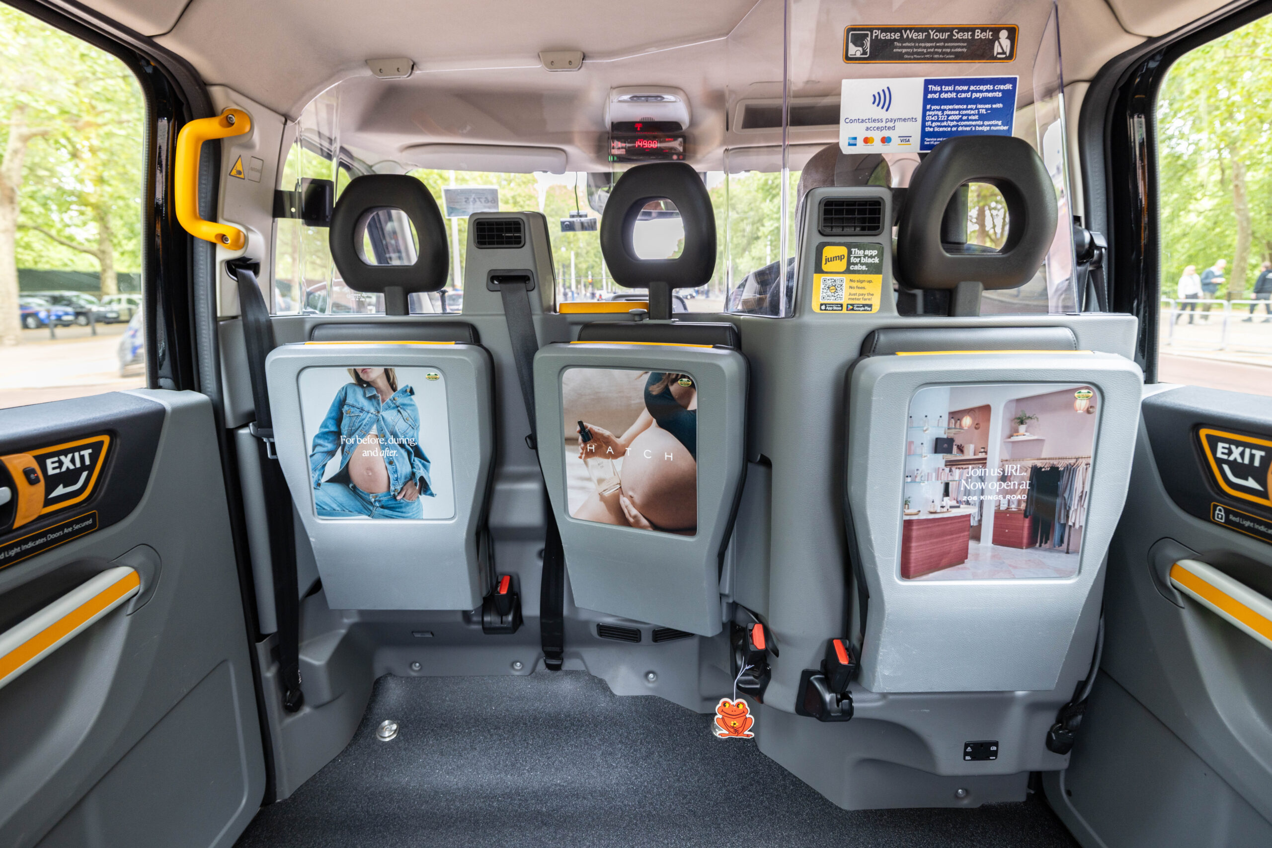 Taxi Tip-Seat Advertising Example